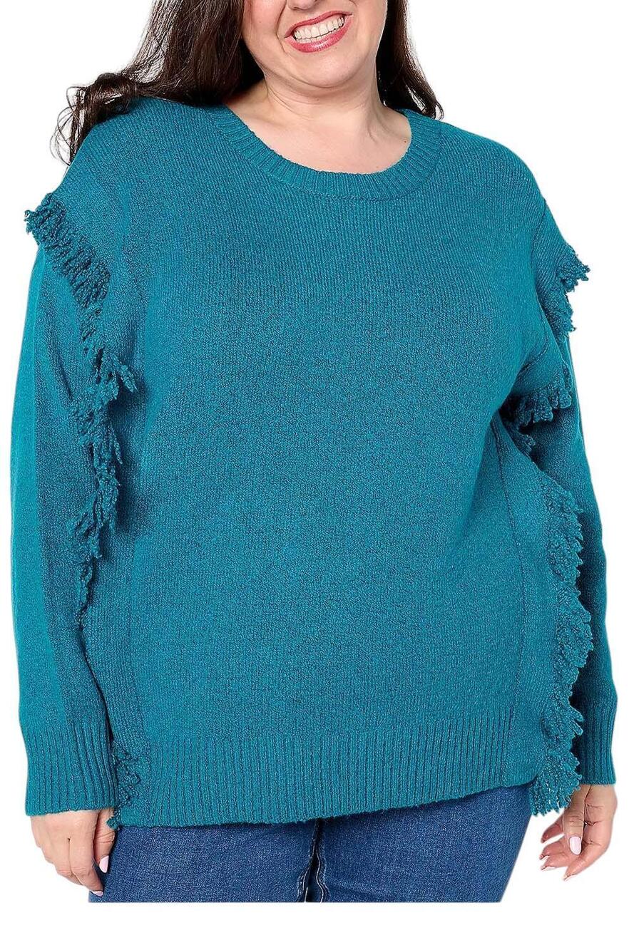 Belle Boho by Kim Gravel Women's Fringe Benefits Sweater Exotic Plume - Regular